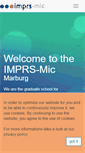 Mobile Screenshot of imprs-marburg.de